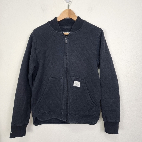 Jack & Jones Core Workwear Black Quilted Jacket Size S - Picture 2 of 14
